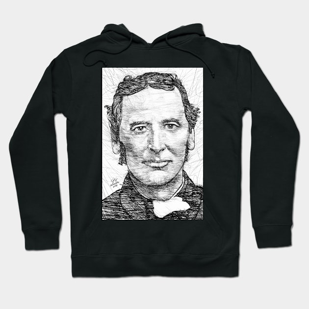 EDWIN ABBOTT ABBOTT pencil portrait Hoodie by lautir